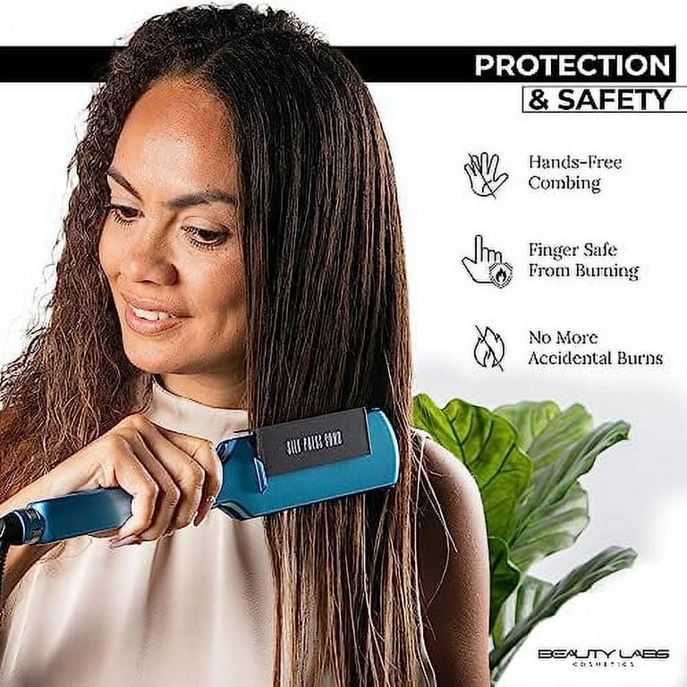 Flat Iron Comb Attachment Hair Straightener Comb Attachment Grip Comb for Flat Iron Heat Resistant Comb Universal Size Straightening 2x Faster