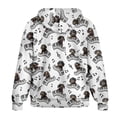 thumbnail image 5 of SCRAWLGOD Dachshund Piano Musical Notes Full Zip Up Hoodies for Women Fall Winter Outfits Hooded Long Sleeve Sweatshirt Soft Sweater with Drop Shoulder for School Holiday Shopping, L, 5 of 7