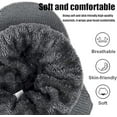 thumbnail image 2 of Winter Cozy Head Beanie Hats with Brim and Ear Flaps for Women Men,Outdoor Warm Fleece Lined Knit Hat Stocking Caps, 2 of 7