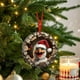 thumbnail image 4 of Animales Sonrientes Navideños con Gorros de Papá Noel Como Adornos para El Árbol, 4 of 6