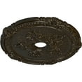 thumbnail image 3 of Ekena Millwork 26"OD x 3 3/4"ID x 1 1/2"P Attica with Rose Ceiling Medallion (Fits Canopies up to 4 1/2"), Hand-Painted Stone Hearth Crackle, 3 of 5