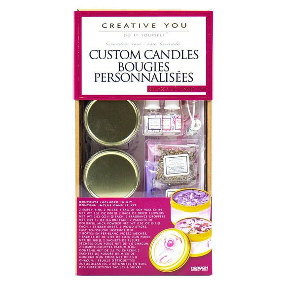 Creative You D.I.Y. Lavender Rose Custom Candles