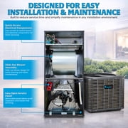 Klimaire 5 Ton Inverter Heat Pump System – 60,000 BTU Central Ducted HVAC Split System w/ Air Handler & Outdoor Condenser – Variable Speed | R454B