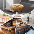 thumbnail image 5 of Jeiento Thanksgiving Stool Seat Cover Round Barstool Covers Slipcovers for 13-15 Inch Highland Cow Dustproof Seat Cover for Bar Stools Set of 2 Pumpkin Non Slip Stool Slipcover for Bar Chair, 5 of 6