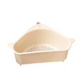 thumbnail image 1 of Sink filter tray Triangle storage shelf - Colander Colander Set Foldable Drip colander over the sink Vegtable / Fruit kitchen colander tea colander with pull-out handles(beige), 1 of 4