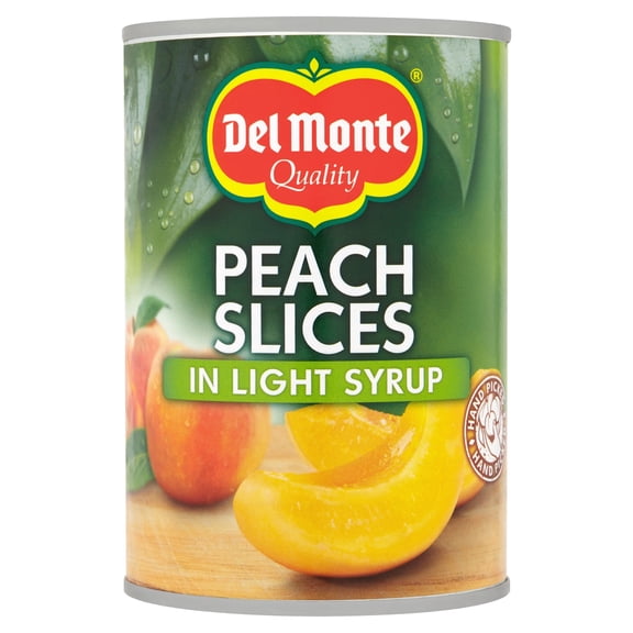 Del Monte Peach Slices Light Syrup 420G, Imported from Britain