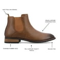 thumbnail image 3 of Vance Co. Mens Landon Wide Width Tru Comfort Foam Pull-on Round Toe Chelsea Boot, 3 of 8