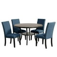 thumbnail image 3 of New Classic Furniture Crispin 48" Round Melamine Wood Dining Table in Gray, 3 of 5