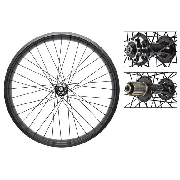 Weinmann DHL80 Fat Bike 26x4.0" Wheelset 36H Black 6-Bolt Disc Shi 8-10 sp