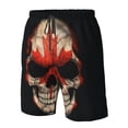 thumbnail image 5 of Canadian Flag Skull Mens Swim Trunks Quick Dry Beachwear Sports Running Swim Board Shorts Bathing Suits Xx-Large, 5 of 7