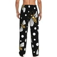 thumbnail image 3 of Fotbe Honey Bees at Night Men's Pajama Pants,Sleepwear Pants,Pj Bottoms Drawstring And Pockets-Large, 3 of 9