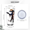 thumbnail image 4 of Vaso de 20 oz de El Gato con Botas, taza de viaje de café con aislamiento al vacío de acero inoxidable, taza de café, taza de viaje con tapa, taza térmica para exteriores, 4 of 8
