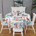 thumbnail image 2 of Pioneer Flower Floral Print Pattern Round Tablecloth 60"x60",Wrinkle Wipeable Table Cloth for Kitchen Dining Room Picnic Patio Party, 2 of 6
