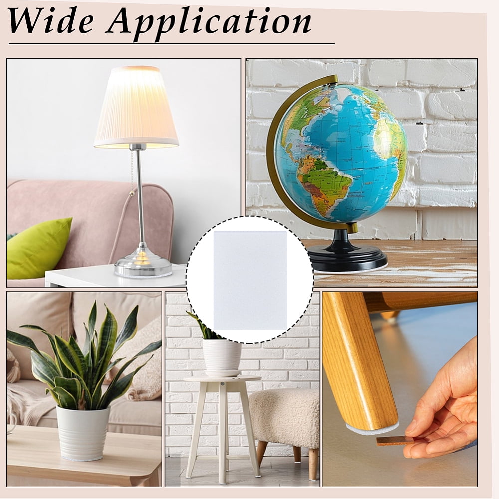 15pcs Self-Adhesive Felt Fabric 8x6 Inch Furniture Felt Pads 1/5 Inch Thick Heavy Duty Sheets