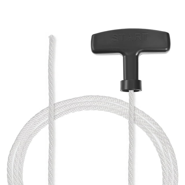 Unique Bargains Recoil Starter Rope with Handle 0.95 Meter 3ft 3mm Diameter Polyester Pull Cord for 152F 154F Lawn Mower Engine Parts