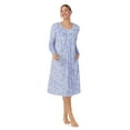 thumbnail image 5 of Aria Women’s Knit Velour Long Sleeve Square Neck Nightgown with Pockets, Sizes XS-5X, 5 of 5