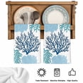 thumbnail image 6 of Navy Blue Coastal Microfiber Kitchen Towel, Turquoise Coral Ocean Modern Sea Soft Absorbent Dish Towels, Quick Drying Washable Dishcloths for Kitchen Cleaning, Drying Dishes, 18x28 Inches, 6 of 9