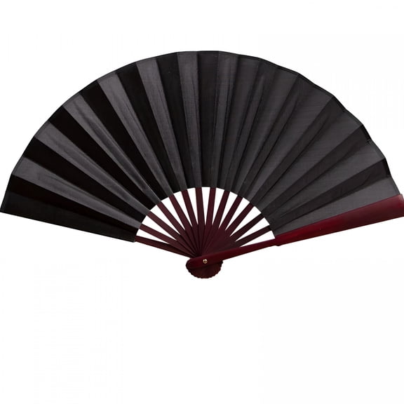 ACDANC Line Dance Popping Fan,Boots on the Ground Hand Fan,Line Dance Fans That Make Sounds,Hand Fan Foldable Line Dance,Portable Large Handheld Fan Dance Accessories for Performers (Black)