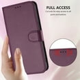 thumbnail image 6 of ELEHOLD For Google Pixel 9A Flip PU Leather Wallet Case with Credit Card Slot RFID Blocking Kickstand Shock-Absorbent TPU Magnetic Protective Cover With Lanyard ,Violet, 6 of 12