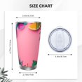 thumbnail image 4 of Cauagu Summer Fruits And Sunglasses Pattern 20oz Tumbler,Stainless Steel Vacuum Insulated Tumbler with Lid Durable Insulated Coffee Mug Thermal Cup with Splash Proof Sliding Lid-Straw Three-piece Set, 4 of 8