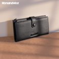 thumbnail image 2 of Billetera Montana West Long, plegable, con bloqueo RFID, para mujer, 2 of 7