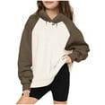 thumbnail image 5 of Fancifize Hoodies for Kids Oversized Sweatshirts Long Raglan Sleeve Pullover Top Cute Preppy Fall Winter Outfits for Girls Boys, 5 of 5