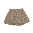 thumbnail image 5 of BRGZLK Women Sequin Skirt Cute High Waist Skirts Ruffle Flowy Shiny Glitter Mini Skirts Sparkly Club Party Skirt, 5 of 6