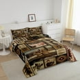 thumbnail image 3 of Erosebridal Wild Mallard Duck Elk Pike Fish Bedding Sets Queen with Comforter, Rustic Lake House Lodge Cabin Duvet Insert, Reversible 3pcs, 3 of 7
