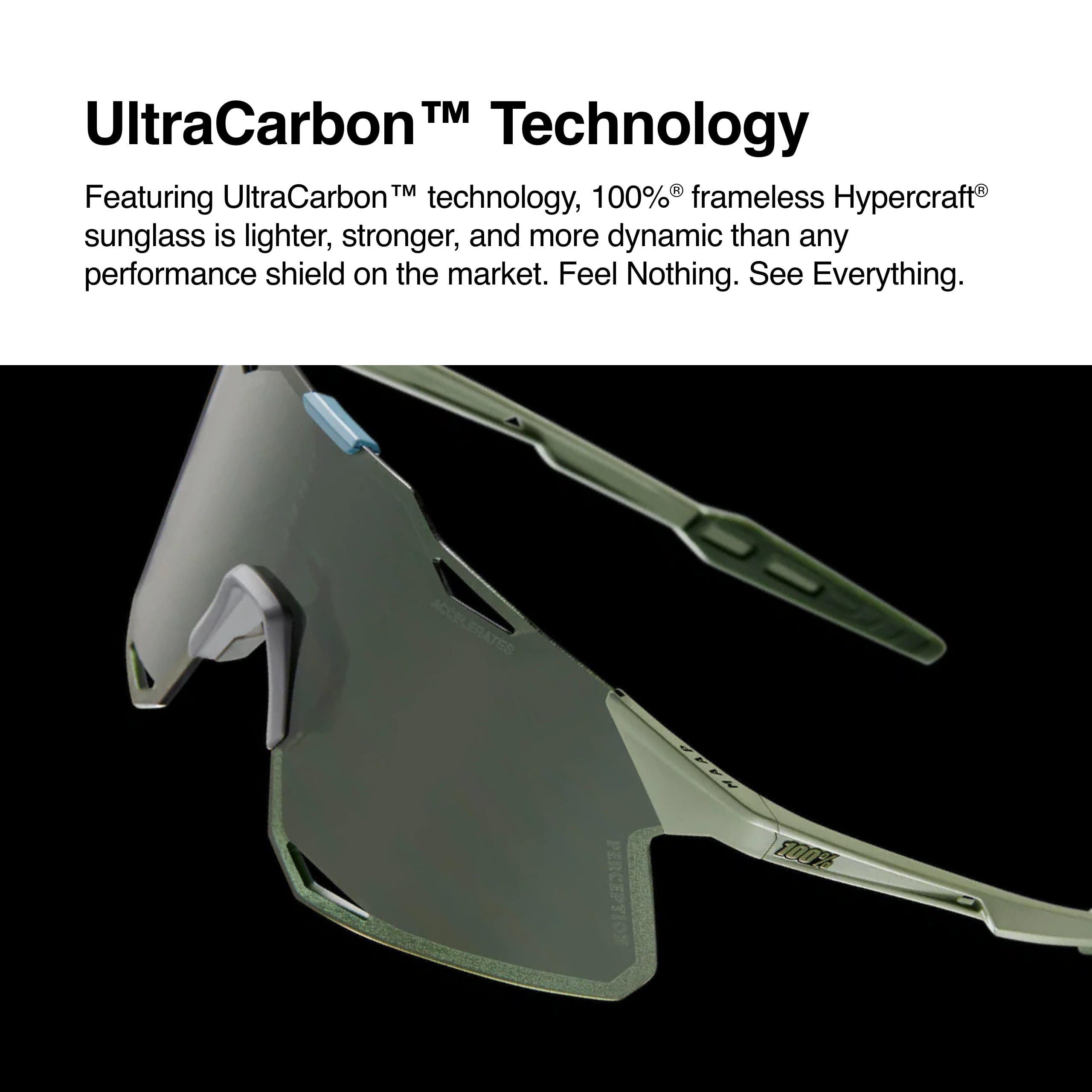 100% Hypercraft Sunglasses - Matte Black, Soft Gold Mirror