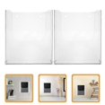 thumbnail image 3 of 2pcs Acrylic Brochure Holder Wall Mount Flyers Holder Acrylic Magazine Holder Paper Holder Pamphlet Rack For Wall Bookshelf, 3 of 4