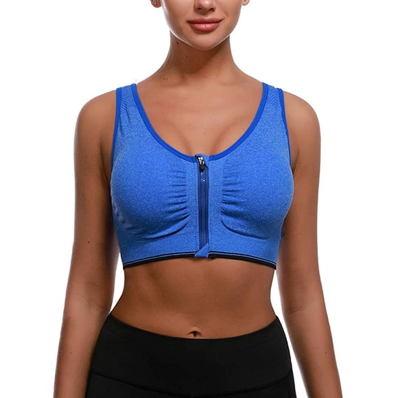 Front Closure Posture Bra Back Support Full Coverage Wirefree Jacquard Bras