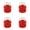 Red, variant on SeekLGT Hat Holder Hat Shaper Baseball Cap Shaped Plastic Storage Cases Reusable Empty Capsule Containers For DIY Craft Small Fillers Candy Box Dust-proof 1 pc