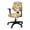 Autumn Maple Leaf, variant on FKELYI Zebra Print Office Chair Slipcover for Backrest & Cushion Seat 2 Pcs Stretch Fabric Swivel Computer Chair Cover Dustproof Armchair Protector Home Decor