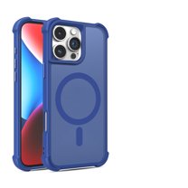 for iPhone 16 Pro Max Magnetic Phone Case Corners Shockproof Protective Case Compatible with Mag-Safe, TPU Bumper Hard PC Skin-Feel Back Slim Cover for iPhone 16 Pro Max Men Women, Blue