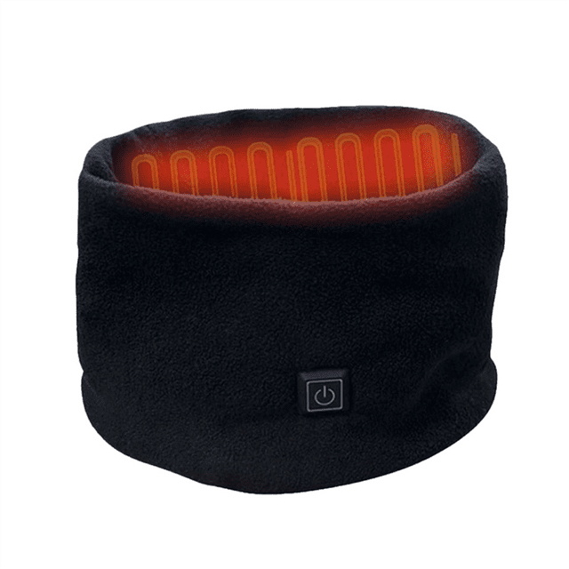 Winter Electric Heated Scarf Neck Wrap USB Rechargeable Neck Warmer 3 Speed Adjustment Fleece Scarf for Cycling Skiing