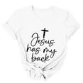 thumbnail image 5 of LSLJS Easter Haut à Manches Courtes Col Rond Imprimé Lettrage pour Femmes, Cadeaux pour Femmes, 5 of 5