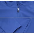 thumbnail image 3 of Men's Classic Soft Shell Water Resistant Fleece Lined Zipper Track Jacket (Royal Blue, 2XL), 3 of 3