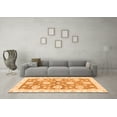thumbnail image 3 of Ahgly Company Indoor Round Oriental Orange Traditional Area Rugs, 6' Round, 3 of 4