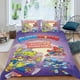 thumbnail image 2 of Super Cosas Conjunto de sábanas temático, trío de piezas, cómodo y amigable con la piel, diseño único, regalo de decoración para el hogar para familiares, amigos y fans,140cm *210cm, 2 of 6
