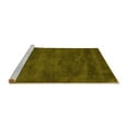 thumbnail image 2 of Ahgly Company Machine Washable Indoor Square Abstract Yellow Contemporary Area Rugs, 5' Square, 2 of 4