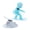 A, variant on Ski Slope Car Ornament, 8cm Spring Snowboard Dashboard Decor for Car, 3D Printed Winter Sports Figurine, Trendy Car Accessory for Center Console & Desk Decor