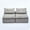 Gray, variant on PORKISS Modular Sectional Sofa with Neck Pillow and Lumbar Pillow, Cloud Sectional Couch with Soft Chenille Fabric, At will DIY, 2-Seat, Gray