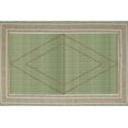 thumbnail image 5 of Casavani Cotton Geometric Green Area Rugs 10'x10' Square Area Rugs for Living Room & Dining Room, 5 of 7
