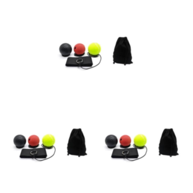 Wosthever Pelota para reflejos de boxeo, ligera, resistente al desgaste, duradera, enfoque mano ojo, coordinación, pelota de entrenamiento, Type1 NO1
