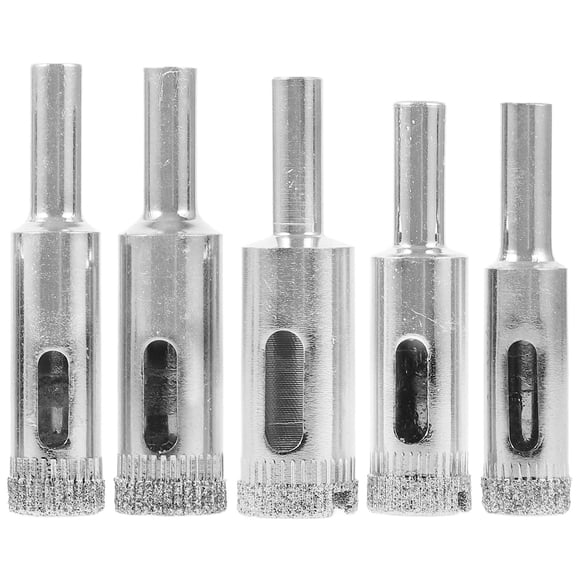 DECORNIJIA 5Set Multifunctional Wear Resistant Masonry Drill Bit Set Silver Tool for Professionals