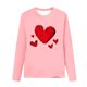 thumbnail image 3 of Blusas y camisas de manga larga con cuello redondo Camisas con estampados de manga larga Cuello redondo lindo Blusas casuales elegantes Ropa Camisas de cuello redondo Niña Top de poliéster, 3 of 4