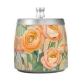thumbnail image 7 of Yayeee Ashtray with Lid for Cigarette Smokeless Stainless Steel Home Ash Holder, Abstract Floral Art, 7 of 7