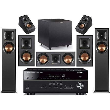 Yamaha Bluetooth 340 Watts Continuous Power Surround Sound Speakers 340 Watts, Black, 129966646