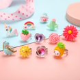 thumbnail image 3 of Little Girl Jewel Rings In Box, Adjustable, No Duplication, Girl Pretend Play And Dress Up Rings (24 Lovely Ring), 3 of 5