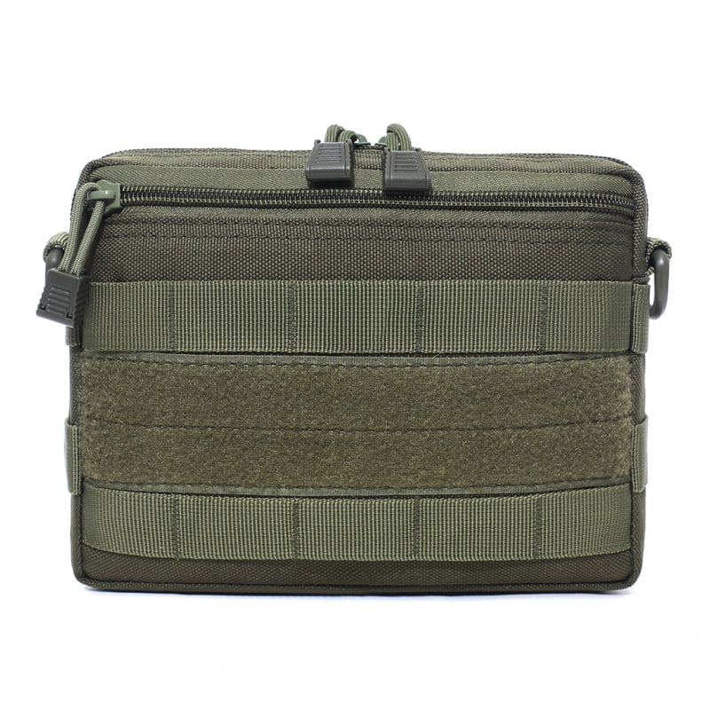 Tactical Molle Double Magazine Pouch Hunting Utility Flashlight Tool Holder Bag 